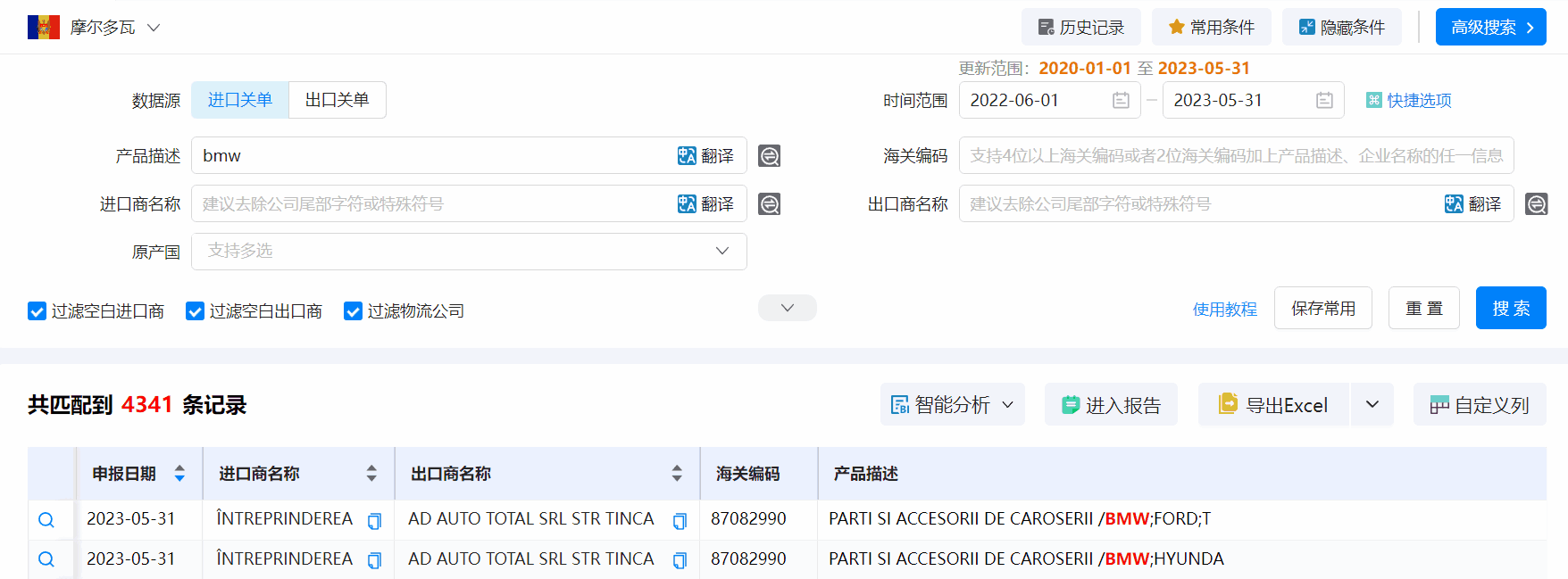 海关数据,摩尔多瓦海关数据,PA真人国际海关数据